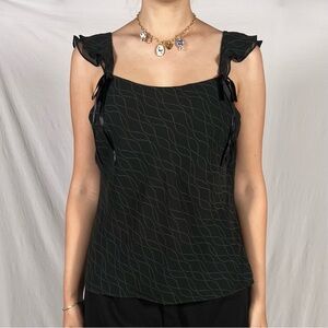 black preppy blouse with bows